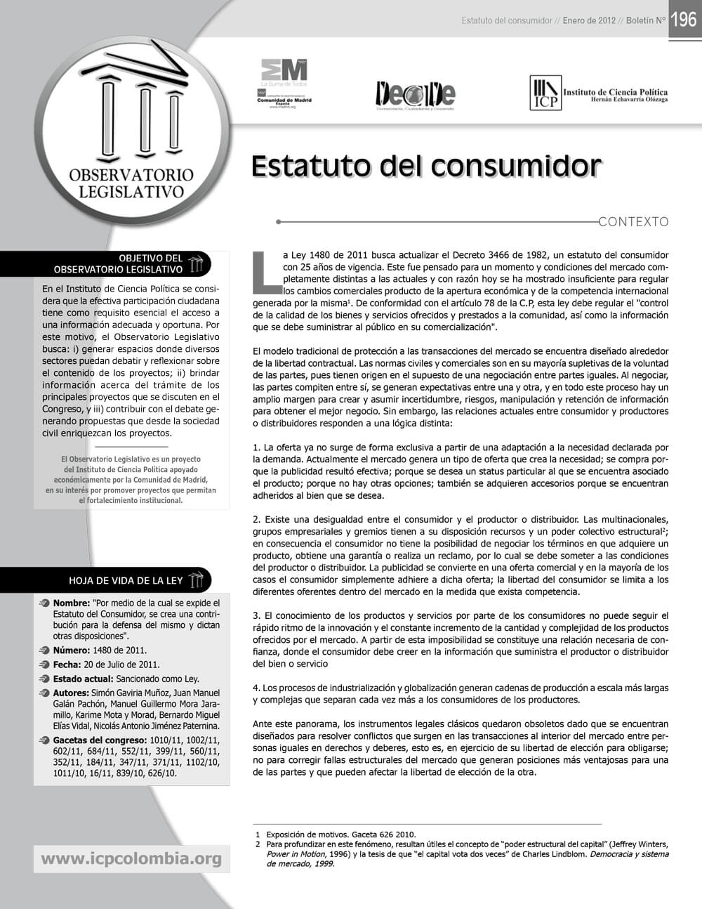 Estatuto del consumidor colombia pdf